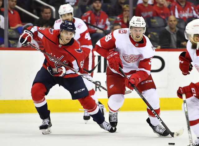 The Detroit Red Wings traded forward Anthony Mantha to the Washington Capitals for forwards Richard Panik and Jakub Vrana, a 2021 first-round pick and 2022 second-round pick.