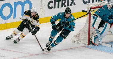 Do the San Jose Sharks consider moving on from two underachieving forwards? Will the Boston Bruins look at trading Jake DeBrusk this offseason?