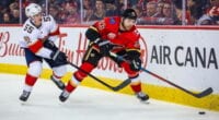 The Calgary Flames have traded forward Sam Bennett to the Florida Panthers for a 2022 second-round pick and 2020 second-round pick Emil Heineman.