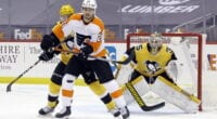 Scott Laughton to Penguins rumors persist. Ron Hextall waits and waits and waits to make a decision on what to do with the Pittsburgh Penguins