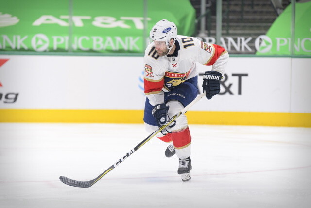 The Florida Panthers have traded Brett Connolly, Riley Stillman, Henrik Borgstrom and a seventh-round pick to the Chicago Blackhawks for Lucas Carlsson and Lucas Wallmark.