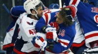 Washington Capitals Tom Wilson was fined $5,000 for roughing New York Rangers Pavel Buchnevich, nothing for roughing Artemi Panarin.
