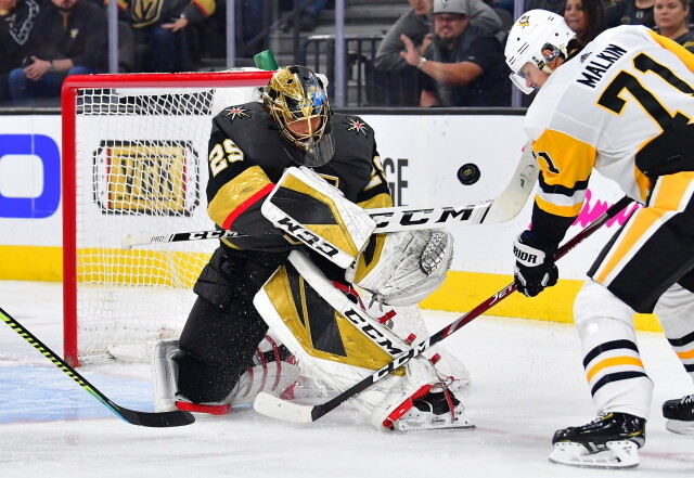 Will the Pittsburgh Penguins target Marc-Andre Fleury again? The New York Islanders need to find a right winger for Mathew Barzal.