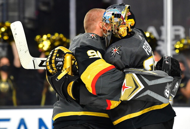 The Vegas Golden Knights enter this offseason with $12 million committed to their goaltenders for next season. Do they keep both or look to move Fleury?