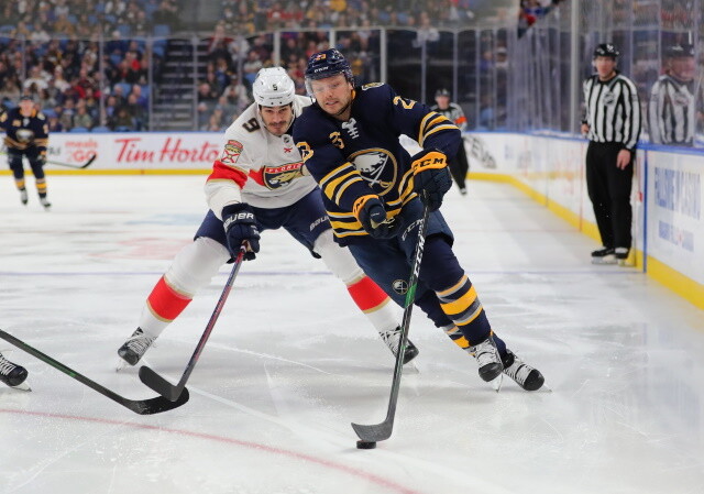 The Buffalo Sabres have traded forward Sam Reinhart to the Florida Panthers.