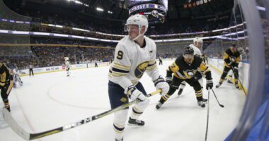 Sabres GM Kevyn Adams said that they are "in control the process" but Jack Eichel's agents disagree in a statement.