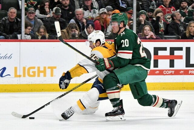 Next step for the Wild. Two teams already interested in Ryan Suter. Expansion decisions for the Predators. At least six in on Chris Driedger.