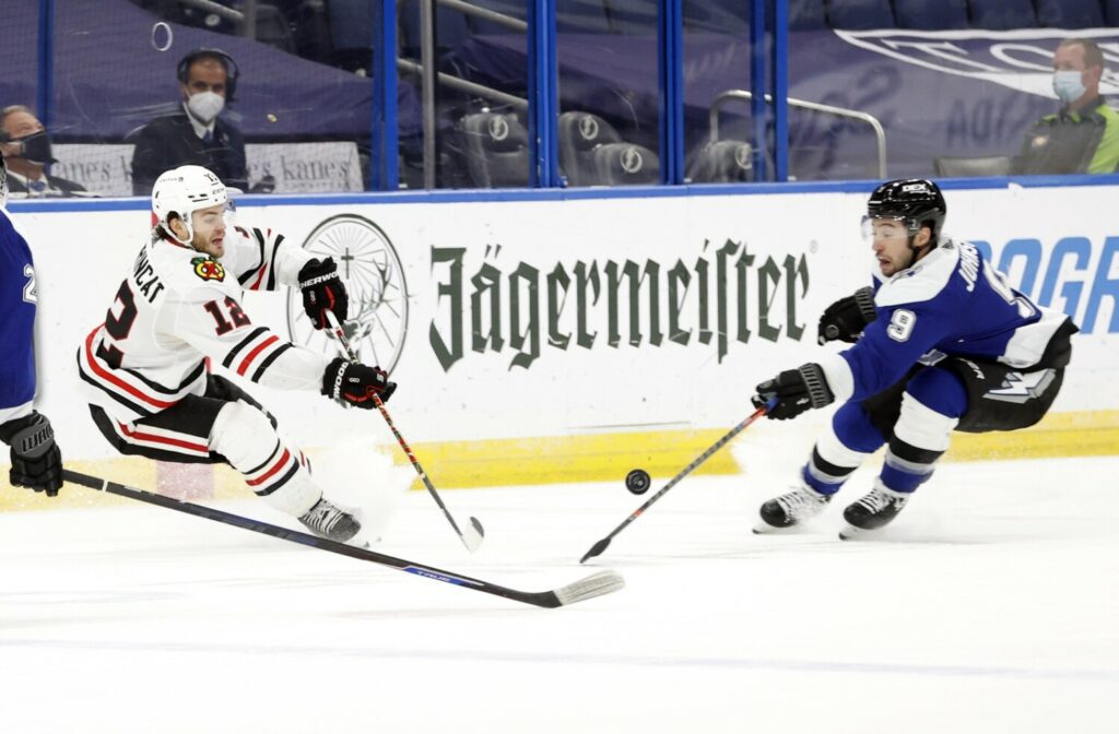 The Tampa Bay Lightning have traded forward Tyler Johnson and 2023 2nd round pick to the Chicago Blackhawks for defenseman Brent Seabrook.