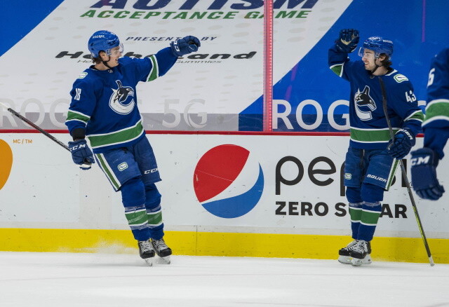 Vancouver Canucks, Elias Pettersson, Quinn Hughes focusing on the term. Will they buy out Jake Virtanen? What could the Canucks be looking to do?