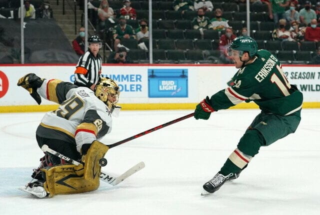 The Minnesota Wild have signed forward Joel Eriksson Ek to an eight-year contract extension worth $42 million, a $5.25 million salary cap hit.