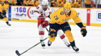 Coyotes sign 2021 first-round pick Dylan Guenther. Blackhawks file MacKenzie Entwistle contract. Predators sign Eeli Tolvanen for three years