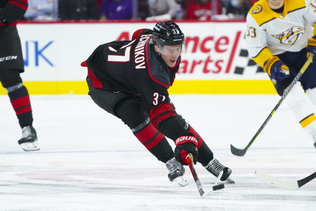 The Carolina Hurricanes have signed forward Andrei Svechnikov to an eight-year contract extension with a $7.75 million salary cap hit.