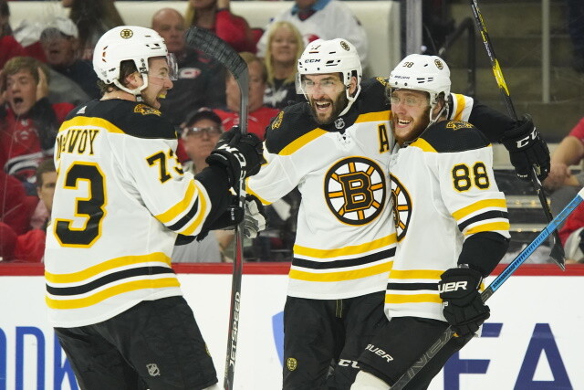 Both Charlie McAvoy and Patrice Bergeron are entering the final year of their contract with the Boston Bruins. McAvoy's camp isn't saying much