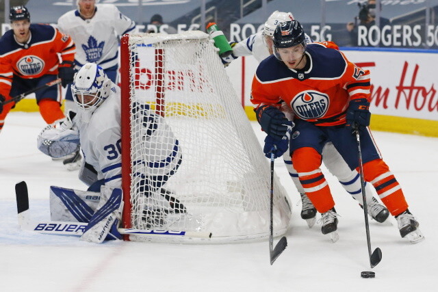A short-term deal for Edmonton Oilers RFA Kailer Yamamoto seems likely. Playoff failure could lead to Toronto Maple Leafs changes.