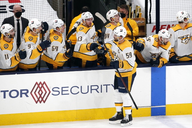 2021-22 Nashville Predators season primer: salary cap projections, offseason moves, roster, 2021-22 free agents, 2022 draft picks, and schedule.