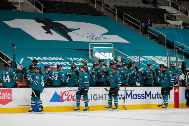 2021-22 San Jose Sharks season primer: salary cap projections, offseason moves, roster, 2021-22 free agents, 2022 draft picks, and schedule.