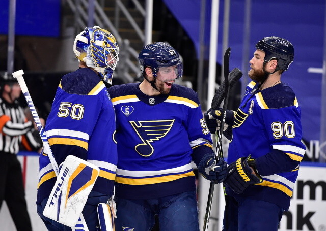2021-22 St. Louis Blues season primer: salary cap projections, offseason moves, roster, 2021-22 free agents, 2022 draft picks, and schedule.