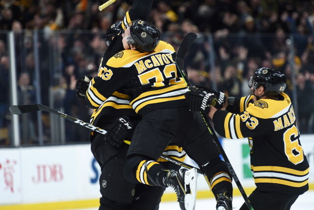 Patrice Bergeron will wait on an extension. The Door is still open for Tuukka Rask, David Krejci. A big extension coming for Charlie McAvoy.
