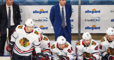 Chicago Blackhawks head coach Jeremy Colliton is under contract through next season, but is he on the hot seat already?