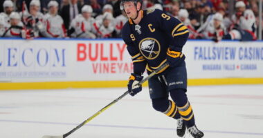 The Buffalo Sabres have traded forward Jack Eichel and a 2023 third-round pick to the Vegas Golden Knights for Alex Tuch, Peyton Krebs, a 2022 first-round pick and a 2023 second-round pick.