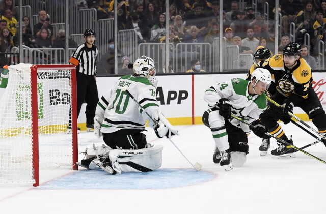 Bruins forward Jake DeBrusk asks for a trade over the weekend. The Dallas Stars have four NHL ready goaltenders, something will have to give.