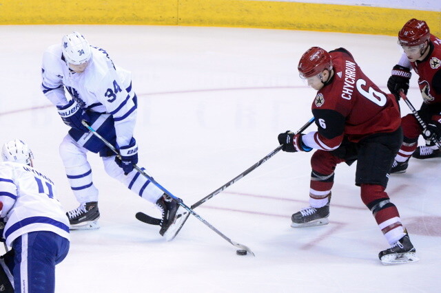 The Toronto Maple Leafs are one of the teams that has shown interest in Arizona Coyotes defenseman Jakob Chychrun.