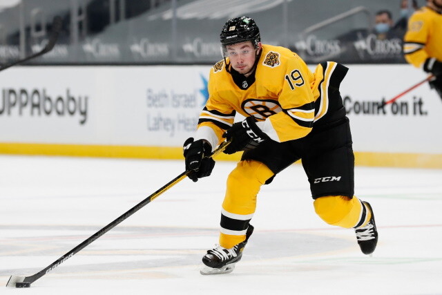 Boston Bruins prospect Zach Senyshyn doesn't feel he's been given an opportunity and has requested a trade.