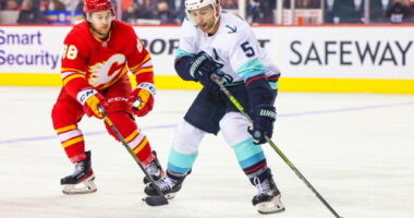 Seattle Kraken defenseman Mark Giordano heading back to the Calgary Flames is a possibility. Should Andrew Mangiapane go short- or long-term?