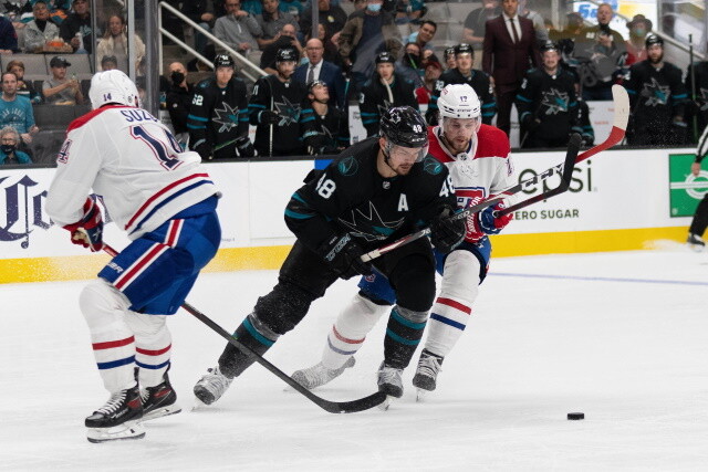 Trade talks have been quiet. Canadiens on to round two of GM interviews. Are the Sharks winning enough for Hertl?