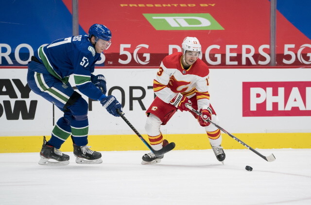 Flames confident they'll be able to extend Johnny Gaudreau. Brock Boeser on trade rumors. Canucks testing Tyler Myers trade value?