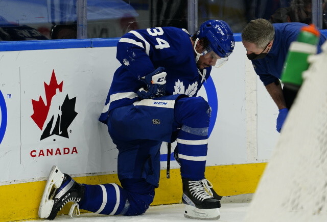 Mike Smith activated from the IR. Auston Matthews leaves after taking a knee to the head. Jack Eichel cleared for contact.