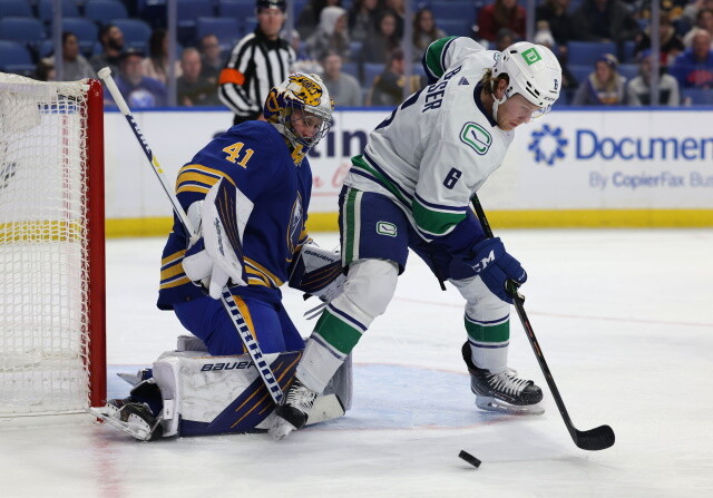 Brock Boeser not going anywhere. The Vancouver Canucks are not close with Tyler Motte. The Buffalo Sabres have some decisions with their UFAs