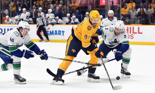 A critical weekend for the Vancouver Canucks. Nashville Predators unlikely to trade Filip Forsberg if not extended by the deadline.