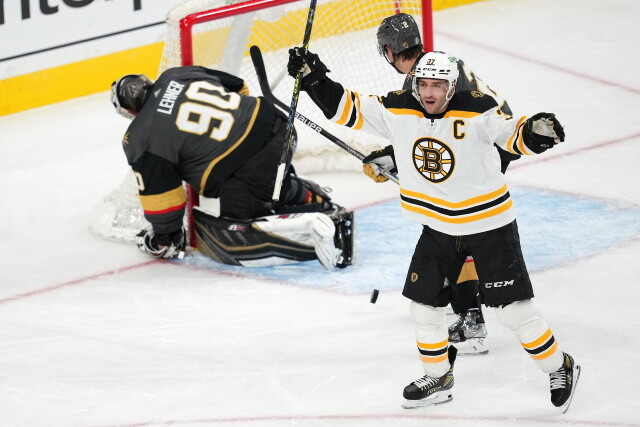 Jakob Chychrun could be back on the ice this week. Patrice Bergeron is out at least two games. Carey Price was on the ice yesterday.