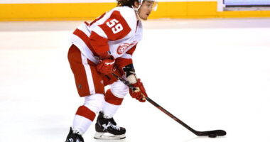 Detroit Red Wings Tyler Bertuzzi's name has been picking up steam in the rumor mill. He can't play in a Canada and hopes he can stay.