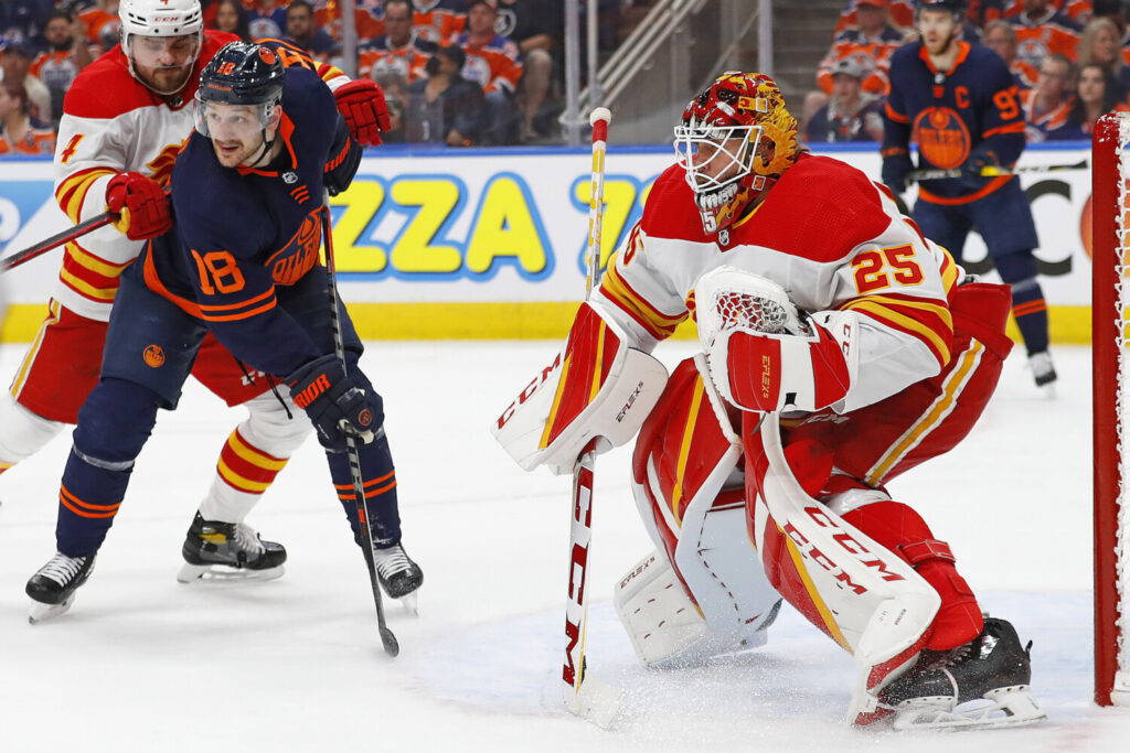 NHL: Stanley Cup Playoffs-Calgary Flames at Edmonton Oilers