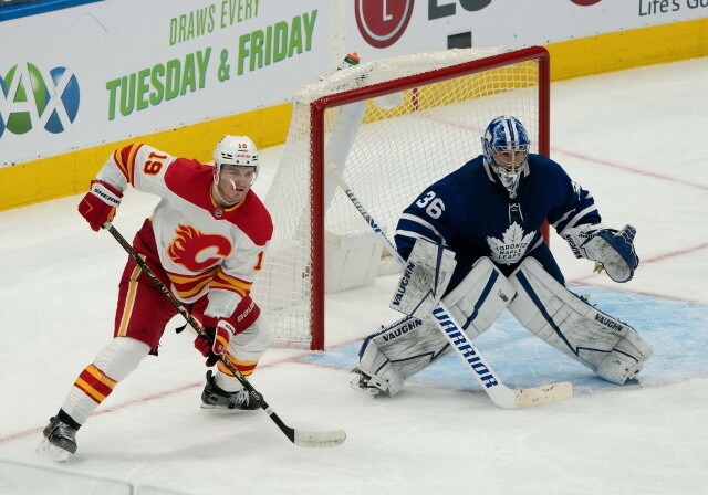 On the Flames Johnny Gaudreau and Matthew Tkachuk. Do the Toronto Maple Leafs have a plan for their goaltending situation?