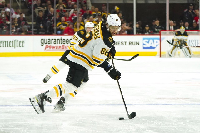 The Ducks are looking for a defenseman. The Boston Bruins want to make David Pastrnak a Bruin for life, but things could drag on.