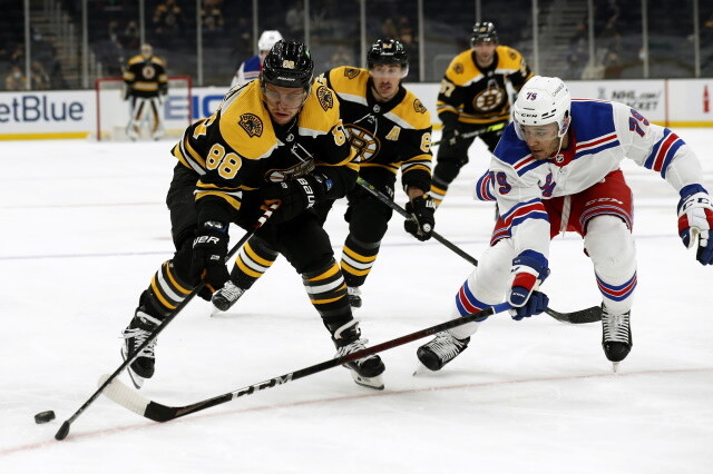 Bruins and David Pastrnak talks pick up. The Rangers have K'Andre Miller and Alexis Lafreniere that will need new contracts for next season.