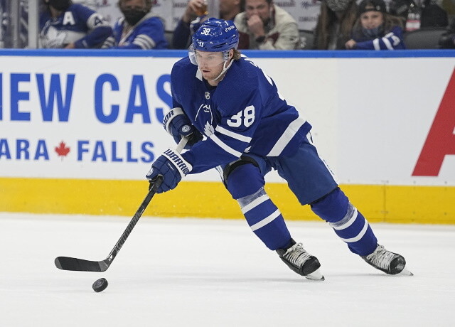 The Toronto Maple Leafs have signed defenseman Rasmus Sandin to a two-year contract worth $2.8 million - a $1.4 million salary cap hit.
