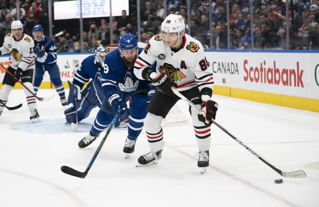 Patrick Kane doesn't want to play for the Leafs. McDavid, MacKinnon and then Auston Matthews. Rasmus Sandin looking for more than Liljegren
