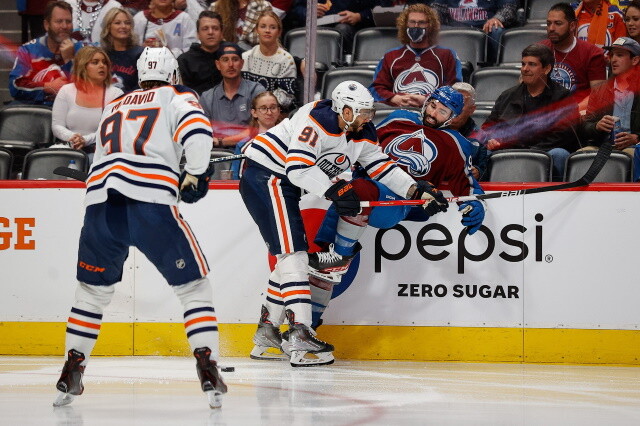 Connor McDavid took a knee-on-knee hit the other night and not one Edmonton Oilers player did anything about it.