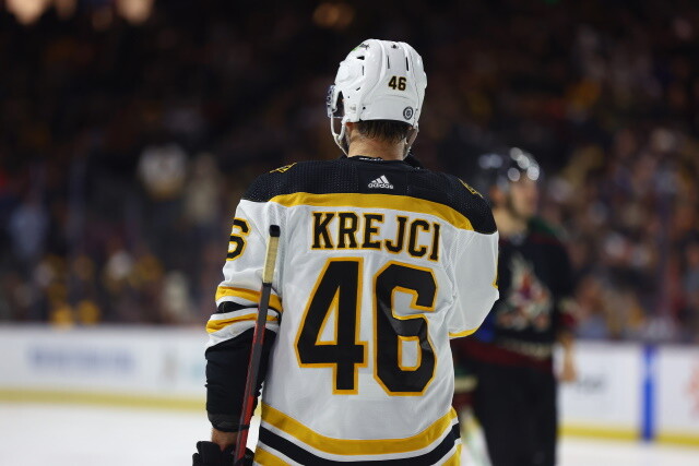 David Krejci misses another game with a LBI. Tyler Johnson returns after 20 games. Cole Caufield is expected to play tonight.