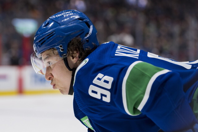 Bo Horvat draws most of the free agent talk with the Vancouver Canucks, but Andrei Kuzmenko will be priority.