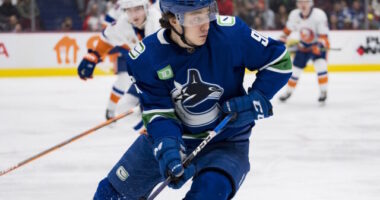 One of the Vancouver Canucks trade chips are off the board as the team announced they signed Andrei Kuzmenko to a two-year extension.