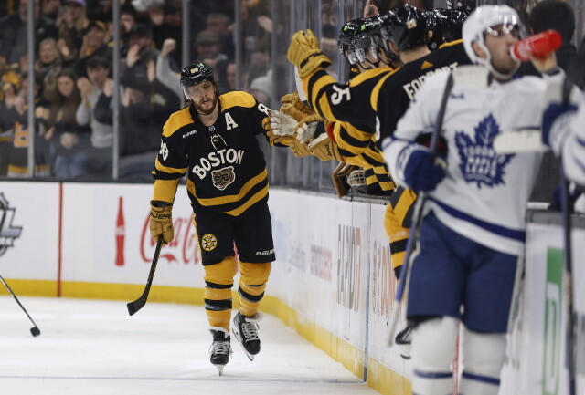 Are the Boston Bruins and David Pastrnak making progress? GM Sweeney says "no update." Talks continue with their other UFAs.