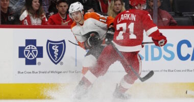 Dylan Larkin's will meet ith his agent in Florida. How far are the Philadelphia Flyers willing to go at the deadline or in the offseason?