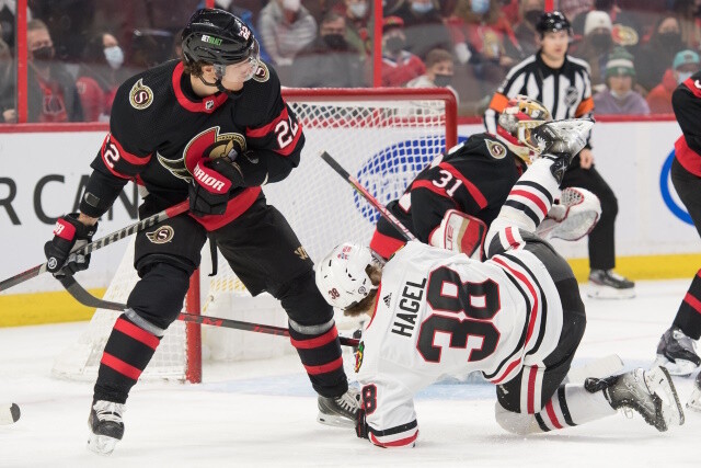 Blackhawks acquire Nikita Zaitsev and picks from the Senators for nothing. The Panthers gaining space to activate Anthony Duclair.