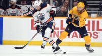 The Edmonton Oilers acquired Mattias Ekholm from the Nashville Predators for a deal that includes Tyson Barrie, Reid Schaefer, first-round pick.
