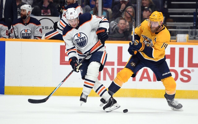 The Edmonton Oilers acquired Mattias Ekholm from the Nashville Predators for a deal that includes Tyson Barrie, Reid Schaefer, first-round pick.